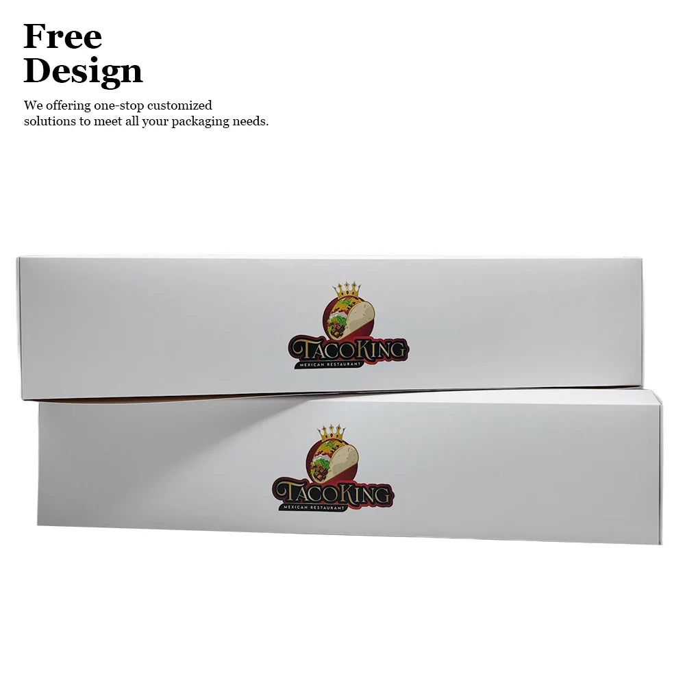 OEM Customized Flat Folding Food Packaging Box White Matt Card Coated Paper Mailing Cardboard Storage Delivery Boxes