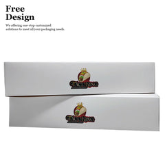 OEM Customized Flat Folding Food Packaging Box White Matt Card Coated Paper Mailing Cardboard Storage Delivery Boxes