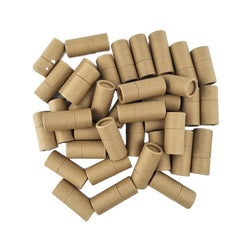 Printed Bio-degradable Brown Kraft Cardboard Cosmetic Lipstick Deodorant Tube Push up Paper Tube Packaging for Lip Balm