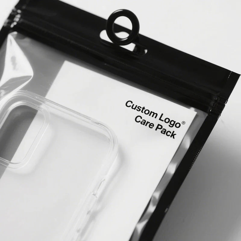 Pet Laminated Ziplock Phone Case PE Clear Waterproof Iphone 17 Mobile Cellphone Packaging Bag With Window