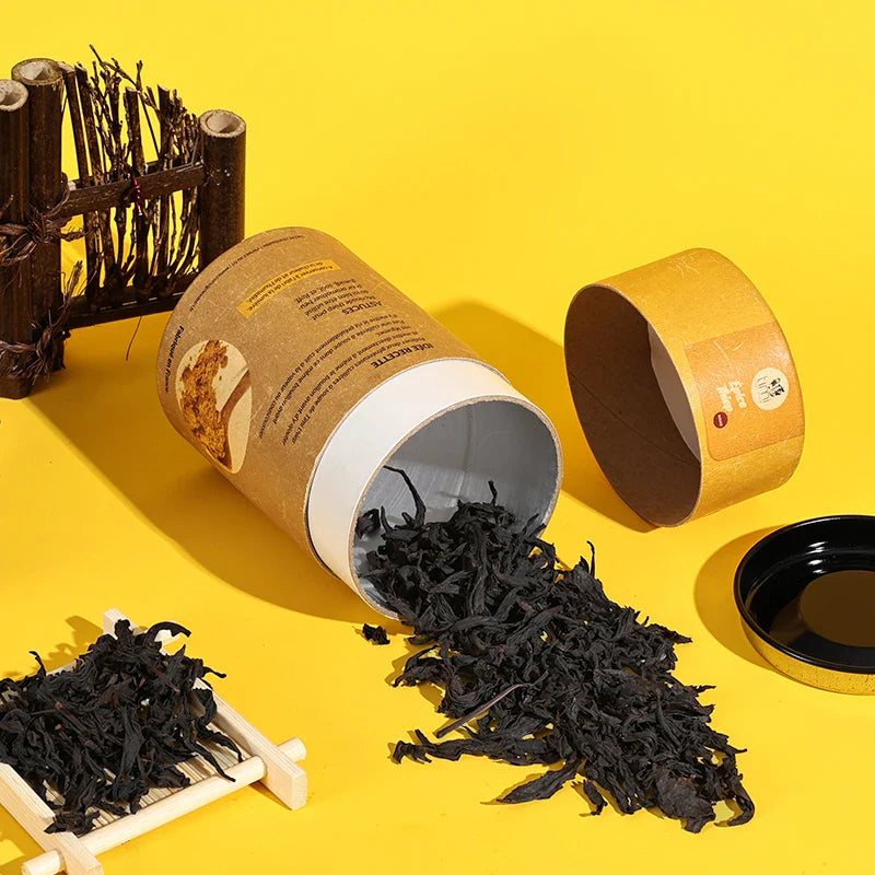 Custom Kraft  Tea Waterproof Food  Luxury Gold Leaf Black Twist up  Coffee Paper Tube Packaging Boxes