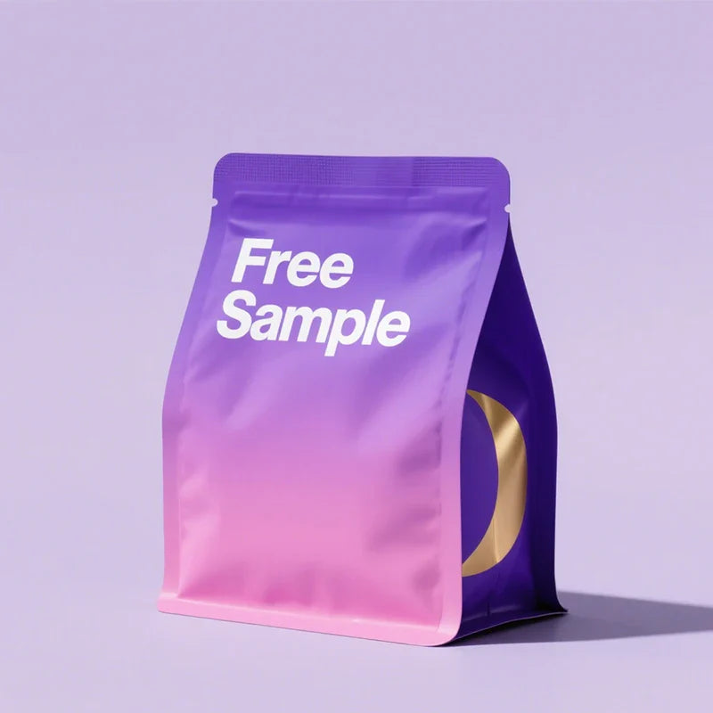 Eight Side Sealing Recyclable 12oz Plastic Food Grade Ziplock Custom 250g Bean Coffee Bag With Valve