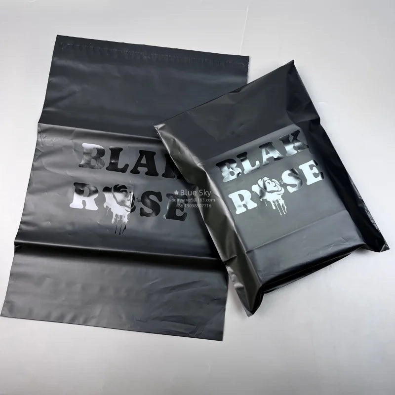 Thickened Large Express Bags White pink Apricot Black Orange Clothing Packaging Poly Bags for E-commerce Shipping Bag with logo