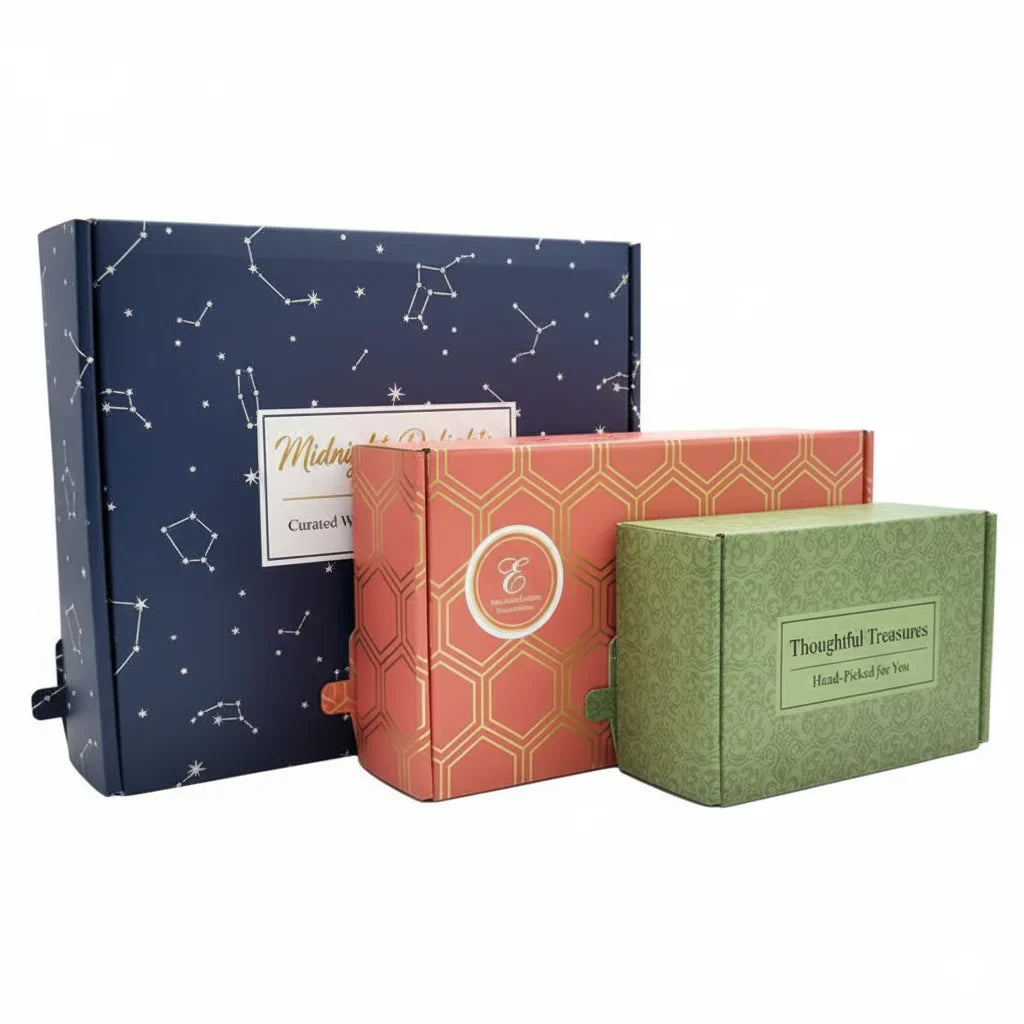 Custom Luxury Eco-Recycled Corrugated Mailer Cosmetic Set Carton Cardboard Box Packaging Shipping Paper Boxes with Insert