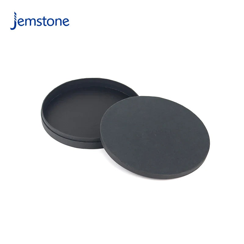 Luxury Eco-Friendly Black Handmade Paper Tube for Perfume Makeup Powder and Cosmetic Cardboard Cylinder Box Packaging