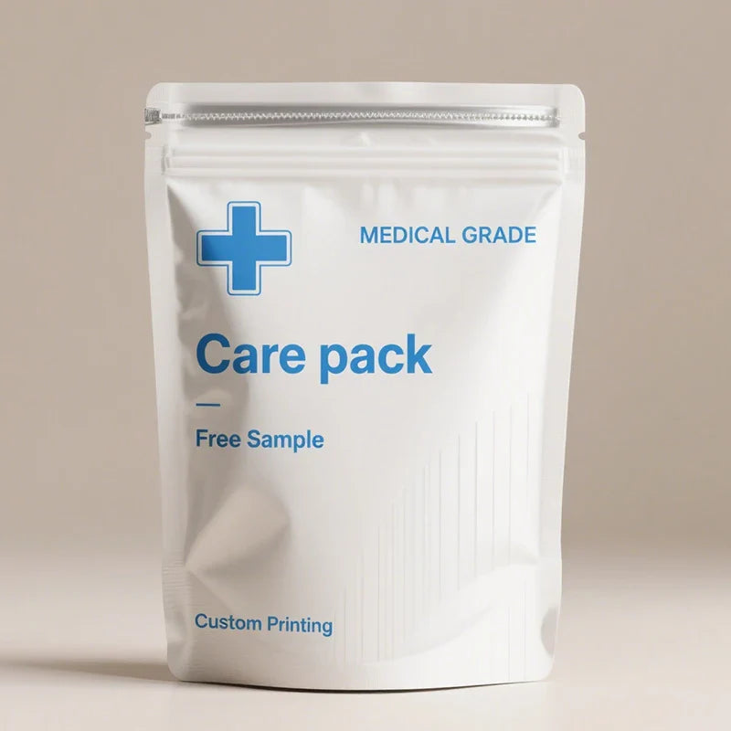 Compostable Powder Medical Packaging Baggies Green Packaging for Pharmaceuticals Heat Sealable Packaging Pouch