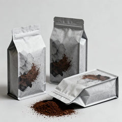 Customizable Plastic Coffee Bean 250g 12oz Flat Bottom Foil Bolsas Packaging Para Empaque De Cafe With Valve