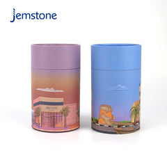 Recyclable Luxury Paper Tube for Perfume Food Tea Coffee Candles with Custom Logo for Kraft Cardboard Packaging