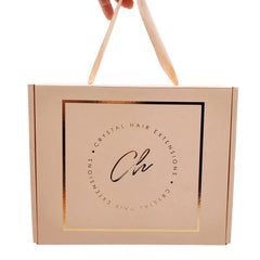 Custom logo Corrugated Paper Box Wedding Bundles Dressing Gift Mailer Delivery Mailing Boxes for Clothing With Ribbon Handle