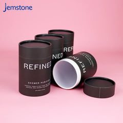 Custom Printed Luxury Push up Coffee Tea Paper Tube Black Kraft Cylinder Box Food Grade Cardboard Tube Packaging