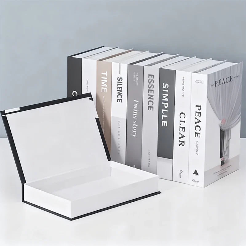 Paper Cardboard Book Shape Faux Books for Decoration Hollow Rigid Gift Coffee Table Bookshelf Decor Hard Rigid Box