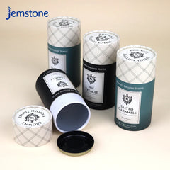 Eco Friendly Custom Print Logo Food Grade Tea Coffee Tube Spice Cylinder Packaging Powder Packaging Paper Tube