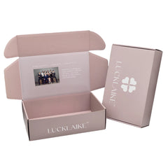 Manufacturer Luxury Wedding Gift Package Beige pink Caja Misteriosa Paper Shoe Packaging Mailer PR Advertising Mailer Boxes