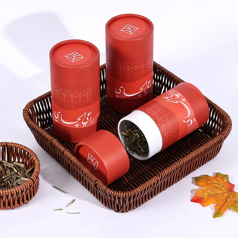 Custom  Push up Red Cardboard Tube Packaging Food Bottles Round Luxury Twist up Paper Tube Box
