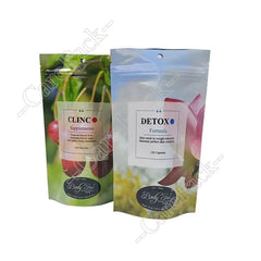 Custom Plastic Glossy Surface Food Fruit Recyclable Doypack Plastic Resealable Laminated Sealable Foil Vegetable Bags With Logo