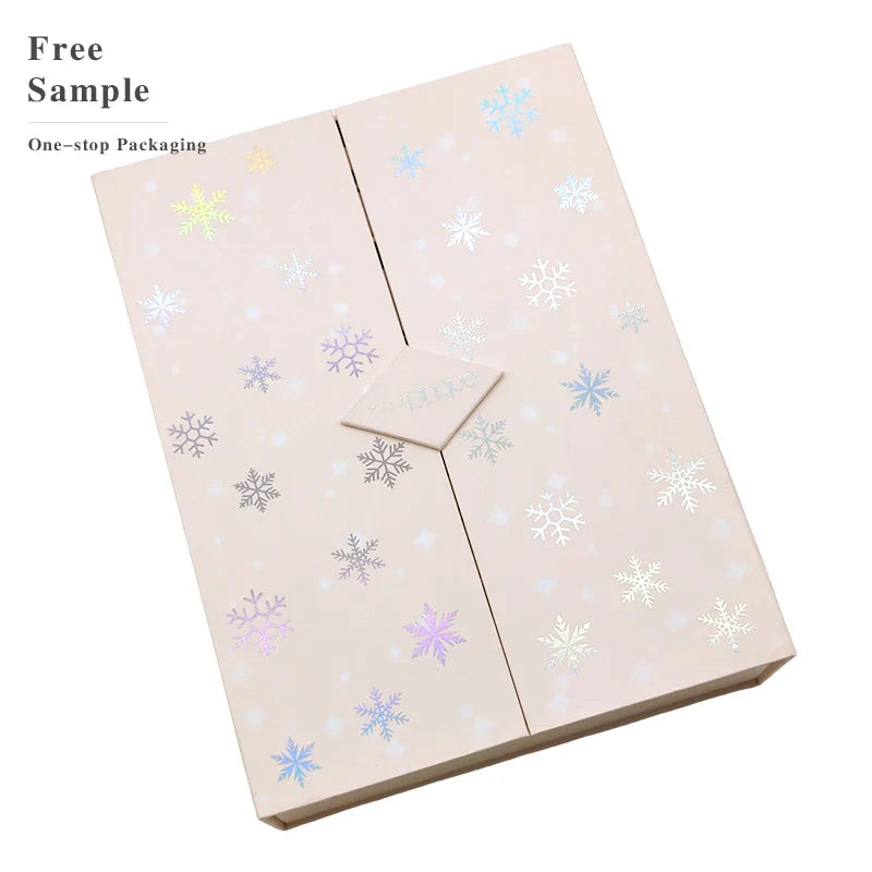 ODM Luxury Customised Recyclable Handmade Blank Cosmetic Rigid Magnetic Double Door Gift Boxes Packaging with Magnet Lid