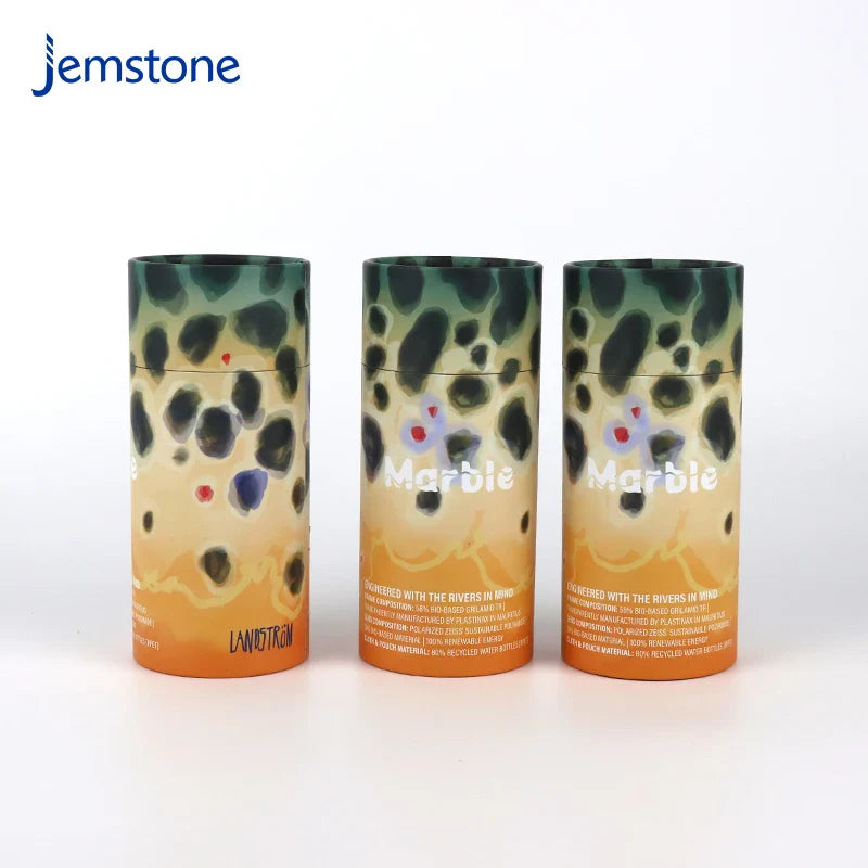 Eco-Friendly Custom Recyclable Perfume Bottle Cylinder Packaging Box Food Round Kraft Cardboard Tube Tea Coffee Paper Tube
