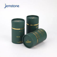 Custom Eco Luxury Candle Kraft Cardboard Tube Perfume Cylinder Box Packaging Food Coffee Paper Tube with Gold Foil for Tea