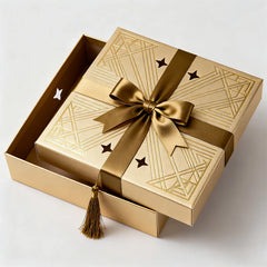 High-grade Rigid Gift Elegant Cardboard Reusable Necklace Lid and Based With Neck Handmade Boxes