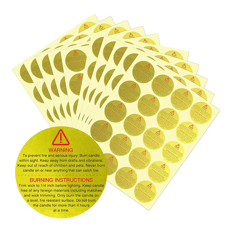 Custom Gold Foil Embossed Candle Label Logo Hot Stamping Transparent Clear Stickers Waterproof Pvc Vinyl Candle Jar Labels