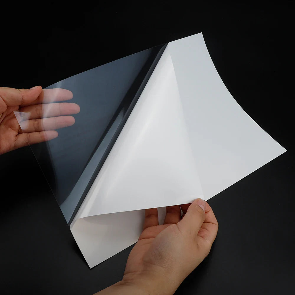 Wholesale White Transparent Backing A3 A4 Inkjet Printable Glossy Matte Yupo Sticker Paper Vinyl Clear Backing PET