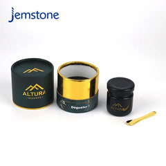 Eco-Friendly Custom Food Luxury Kraft Cardboard Tea Coffee Candle Cylinder Packaging Round Honey Jar Box Paper Tube