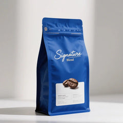 Wholesale 12OZ Aluminum Foil Empty Plastic Matte Outside Coffee Bean Powder Pouches With Valve