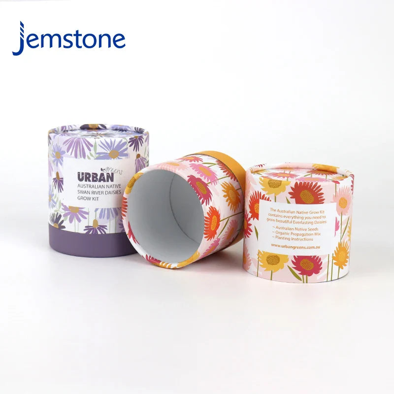 Printed Eco-Friendly Round Box Tube Packaging Pet Food Packaging Paper Tube Kraft Cardboard Tea Coffee Paper Tube for Loose