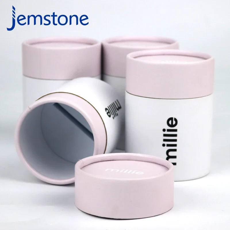 New Customized Size Printed Logo Cylinder Tube Box Cardboard Food Paper Tube Tea Coffee Packaging