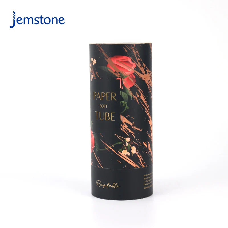 Custom Luxury Cosmetic Perfume Bottle Paper Tube Round Kraft Cardboard Skincare Essential Oil Boxes Cylinder Packaging