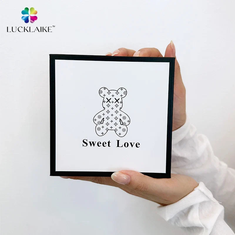 Wholesale Luxury Custom Logo Paper Jewelry Gift Boxes Ribbon Packaging for Rings Earrings Bracelets Sponge Matt Lamination