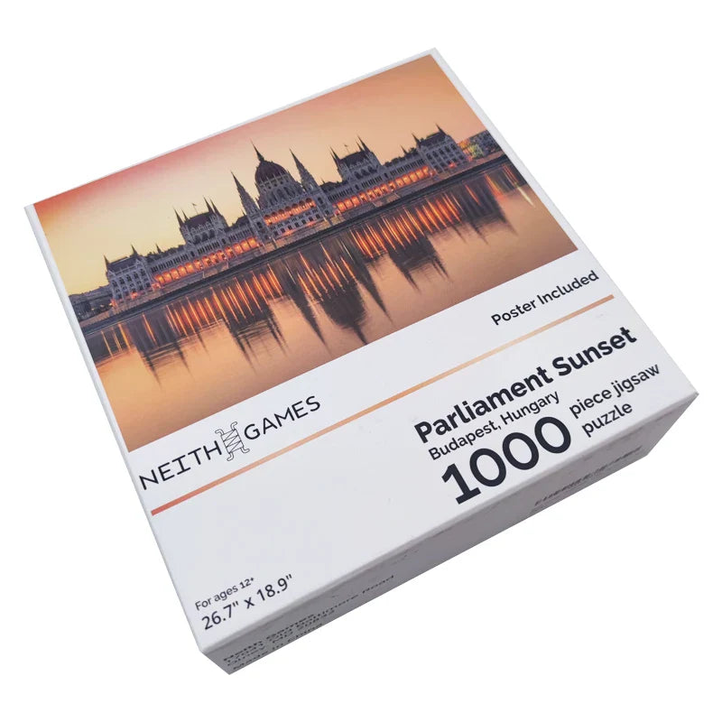Print Personalized Brain Game 500&1000 Pieces Adult Jigsaw OEM 1000pcs Large Custom Puzzles