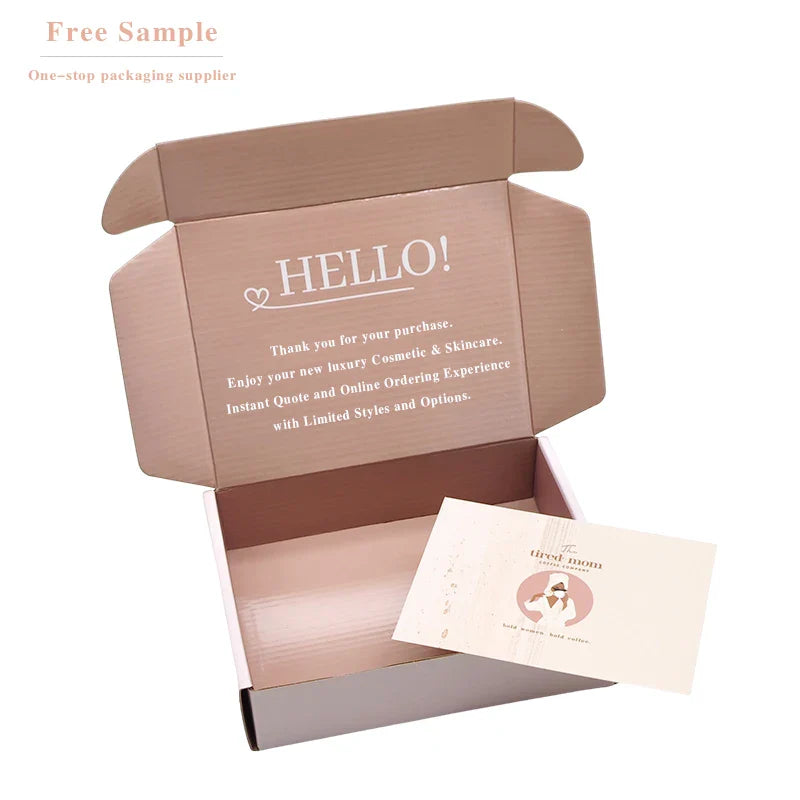 Custom Box Carton Girls Women Clothing Express Shipping Boxes Mailing Paper Corrugated Mailer Cardboard Boxes for Packiging