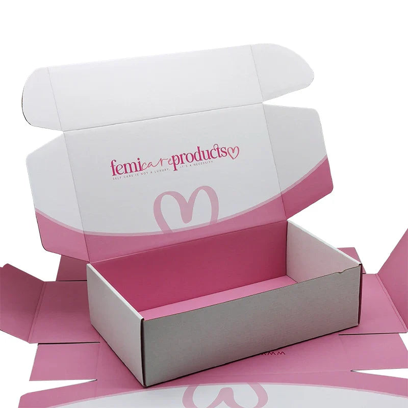 Custom Logo Design Paper Cartoon Cute Children Business Stationery Notebook Cardboard Mailer Paper Shipping Packaging Gift Box