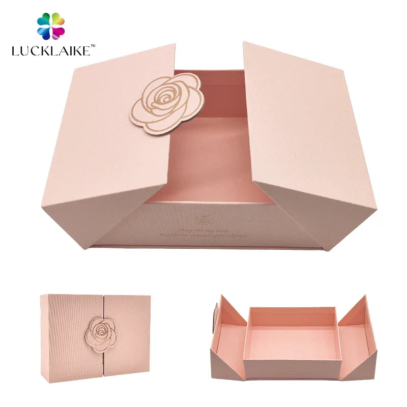 Custom Logo Versatile Premium Gift Box Luxury Package Cardboard Paper Hoodie Shoes Clothes Magnetic Packaging Box With Ribbon