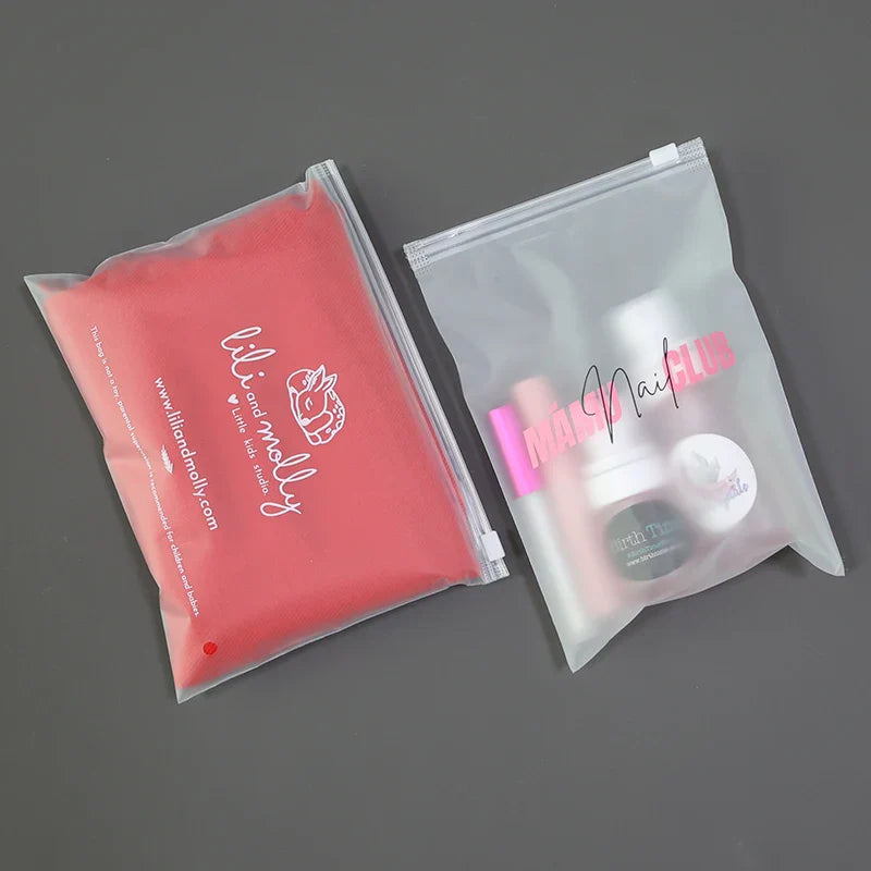 Custom Biodegradable Plastic Clothing Packaging Bags for Packaging Shipping Zipper Bag with Own logo Zip Bag