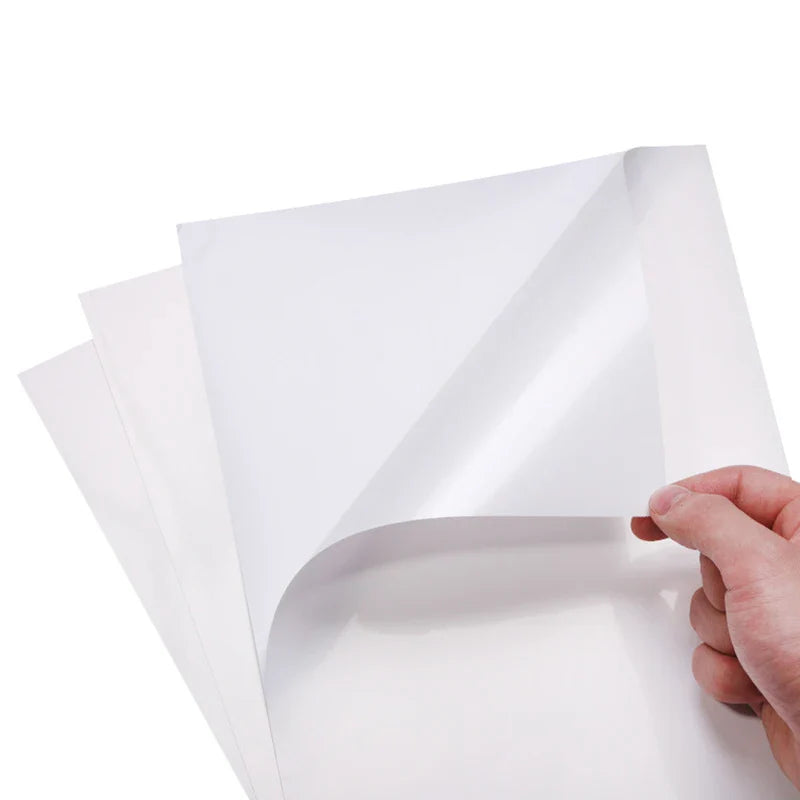 Standard A4 8.5x11 Letter Size Self Adhesive Glossy Matte White Inkjet PP Self-adhesive White PP Film for Inkjet Printer