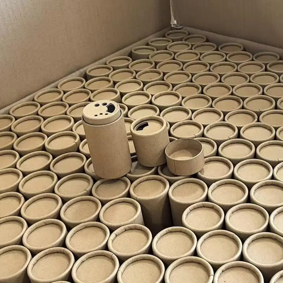 Biodegradable Kraft Cardboard Push up Lip Balm Lipstick Deodorant Tube Packaging Cosmetic Skincare Essence Milk Paper Tube