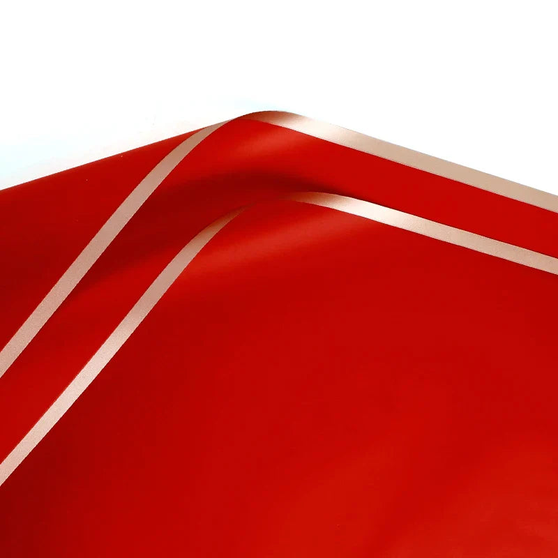 Korean Bouquet Wrapping Paper Flower Phnom Penh Jelly Film Waterproof Translucent Gold Edge Luxury Wrapping Paper for Flowers