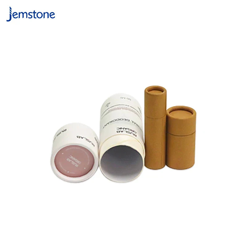 Round Kraft Paper Tube Cardboard Packaging Shape Brown Kraft Cylinder Box Cosmetic Packaging
