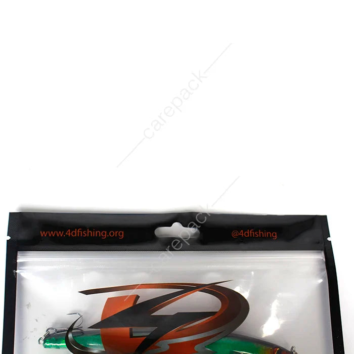 Custom Printed Smell Proof Fish Food Bags Ziplock Plastic Fishing Lure Packing Bag