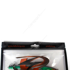 Custom Printed Smell Proof Fish Food Bags Ziplock Plastic Fishing Lure Packing Bag