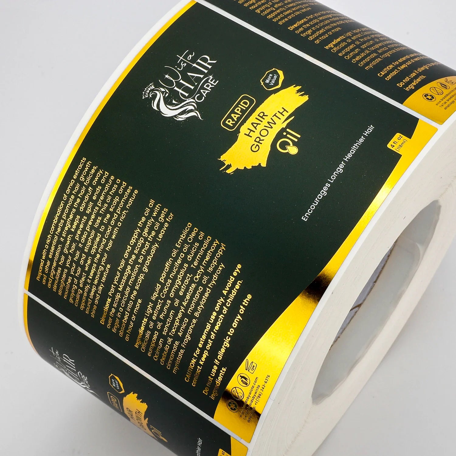 Custom Cosmetics Label Metallic Gold Foil Logo Sticker Men Skincare Shampoo Bottle Cream Jar Digital Printing Packaging Labels