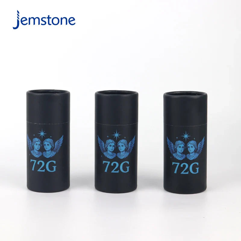 Custom Black Kraft Cylinder Tea Coffee Perfume Paper Tube Packaging Cardboard Tube for Candle and Other Products