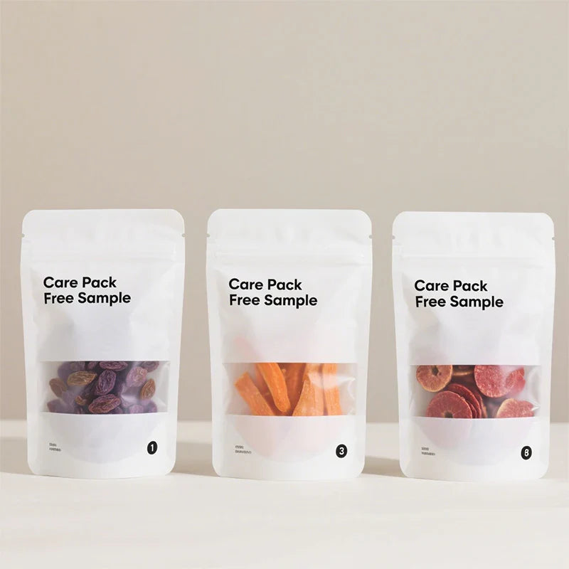 Edible Foil Stand up Pouch High Barrier Dry Food Self-supporting Ziplock Exit Mylar Bags With Window