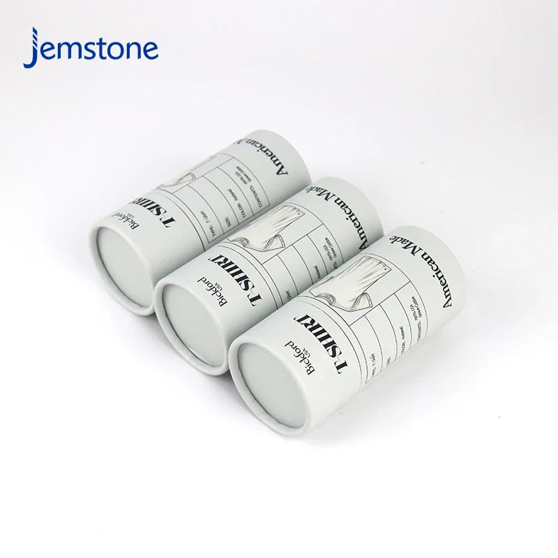 Custom Eco-Friendly Luxury Underwear Cylinder Packaging Socks Cardboard Tube Kraft T-shirt Paper Tube for Clothing