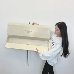 Custom Logo Luxury Printing Color Oversized Big Large Jumbo Size Beige Cardboard Folding Foldable Magnetic Gift Box