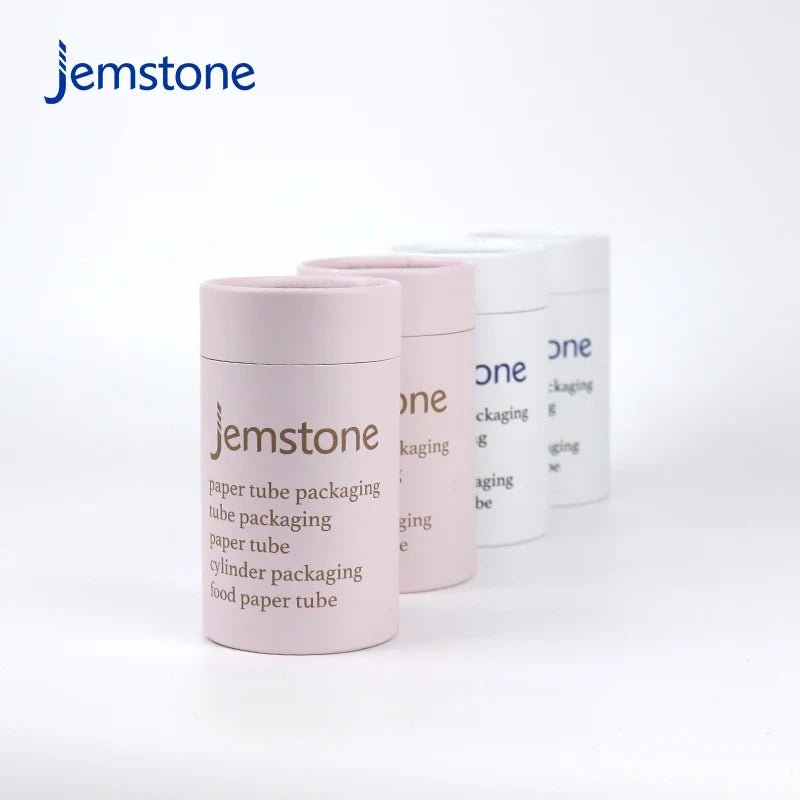 Custom Personal Design Printed Craft Kraft Cardboard Tube Gift Box Cylinder Packaging Food Powder Tea Coffee Candle Paper Tube