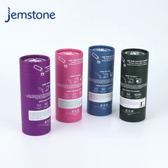 Eco-Friendly Custom logo  Kraft Cardboard Laundry Scent Beads Cylinder Packaging Bath Salt Paper Tube