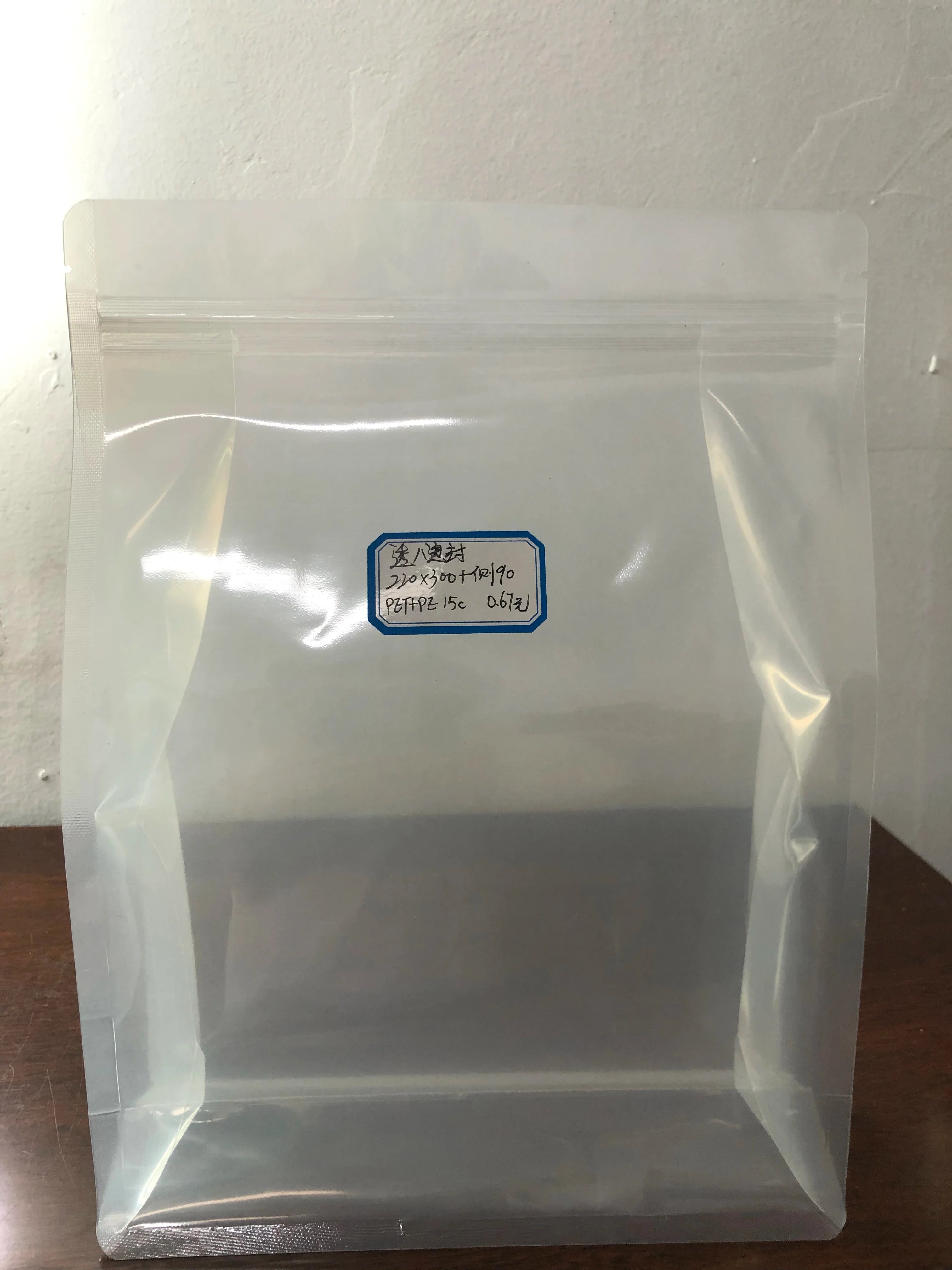 Digital Stand up Pouch Printing Reusable Easy Tear Dried Fruit Food Plated Window Mylar Pouches Package